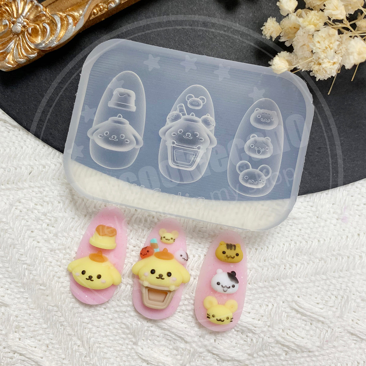 Bobo tea nail molds-9 style