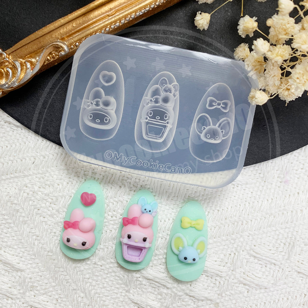 Bobo tea nail molds-9 style