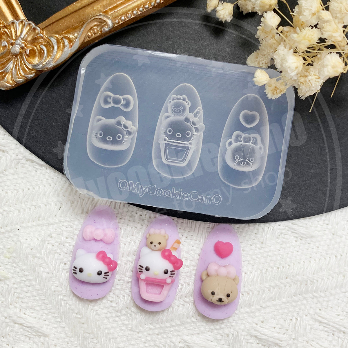 Bobo tea nail molds-9 style