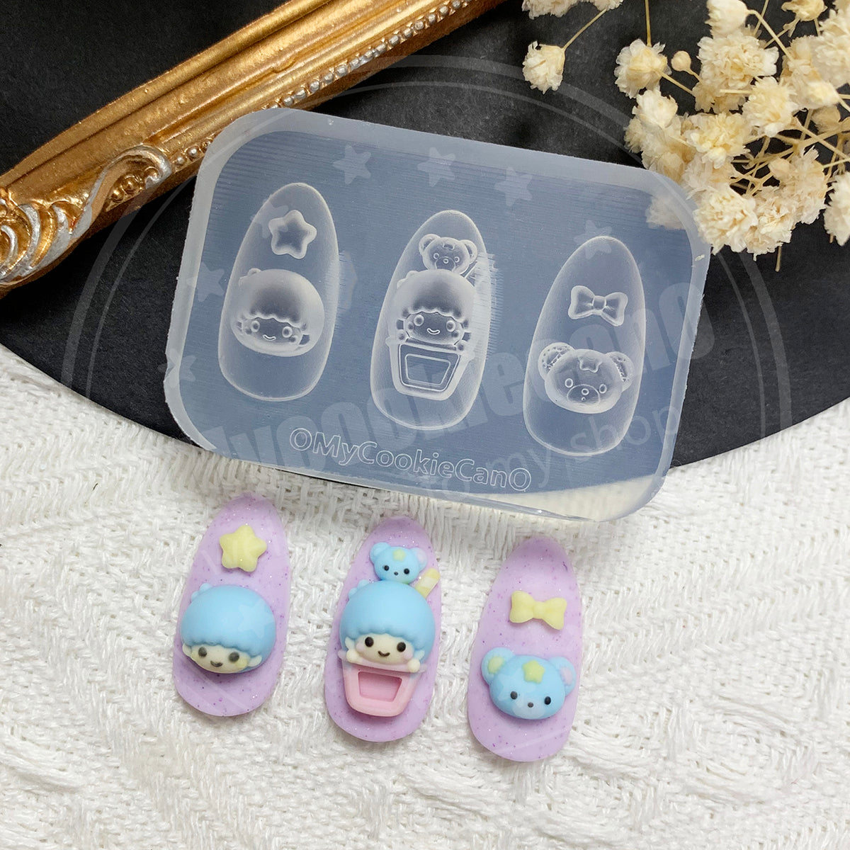 Bobo tea nail molds-9 style
