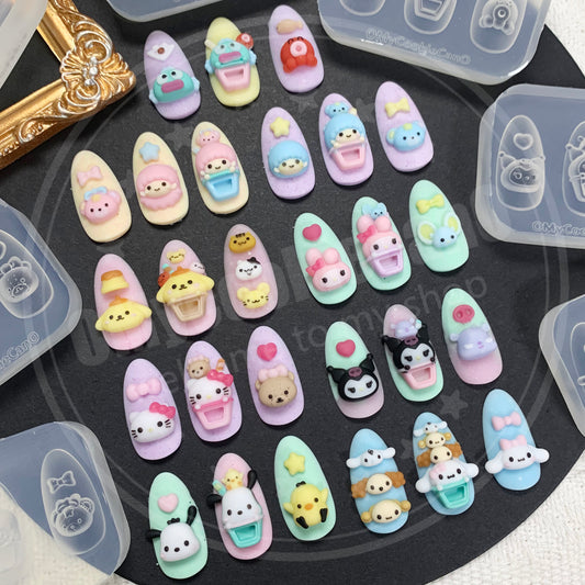 Bobo tea nail molds-9 style